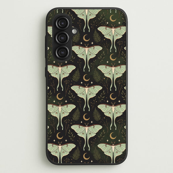 Moonlit Luna Moths Phone Case - Galaxy S23FE / Standard