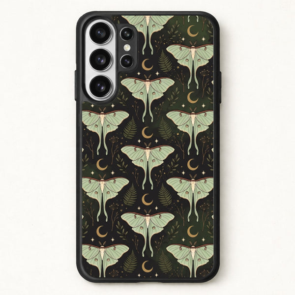 Moonlit Luna Moths Phone Case - Galaxy S26 Ultra / Standard