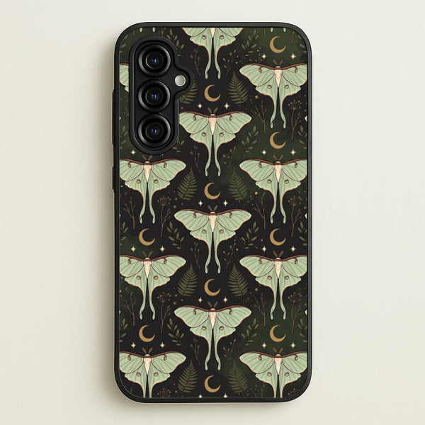 Moonlit Luna Moths Phone Case - Galaxy A54 / Standard