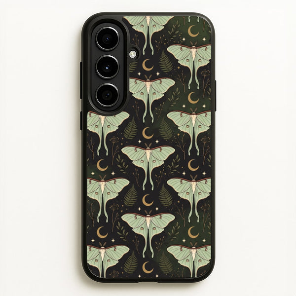 Moonlit Luna Moths Phone Case - Galaxy A56 / Standard