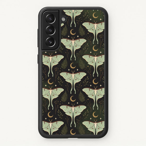 Moonlit Luna Moths Phone Case - Galaxy S21FE / Standard