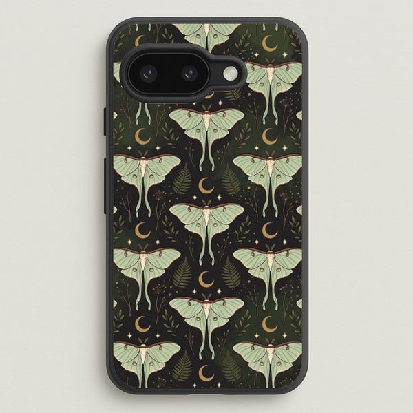 Moonlit Luna Moths Phone Case - Google Pixel 9a / Standard