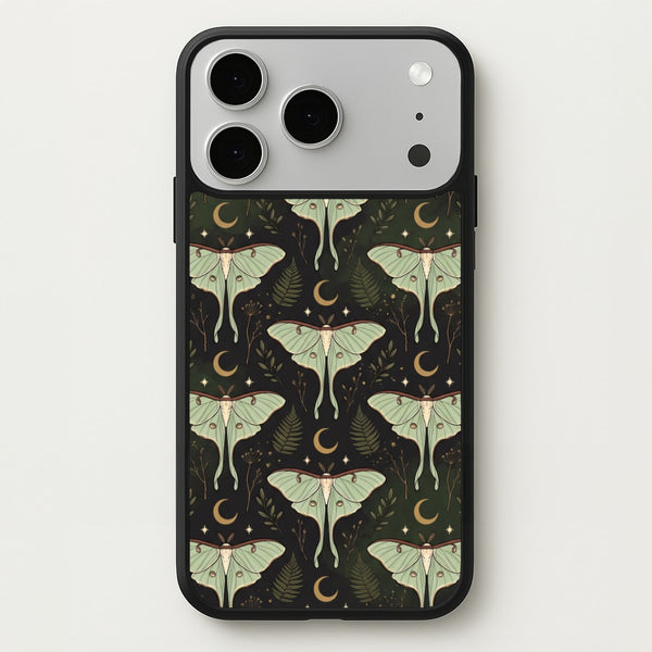 Moonlit Luna Moths Phone Case - iPhone 17 Pro Max / Standard