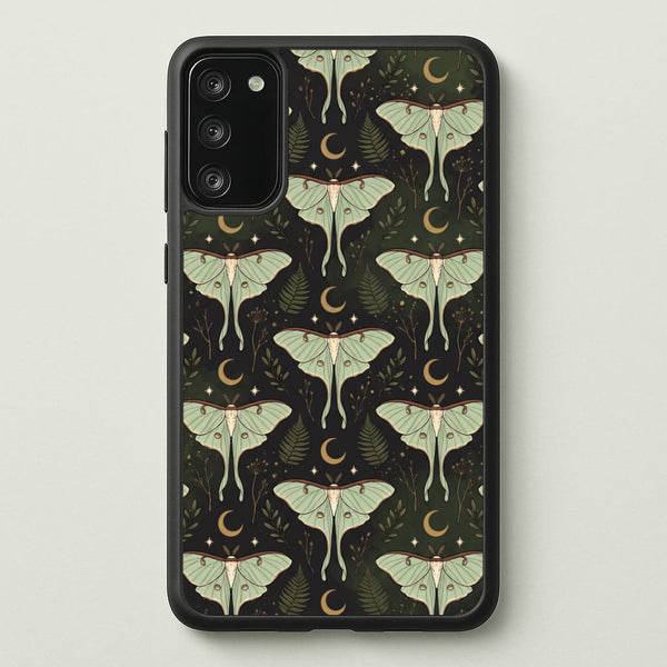 Moonlit Luna Moths Phone Case - Galaxy S20FE / Standard