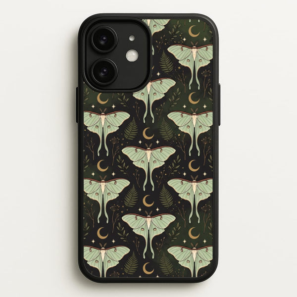 Moonlit Luna Moths Phone Case - iPhone 11 / Standard