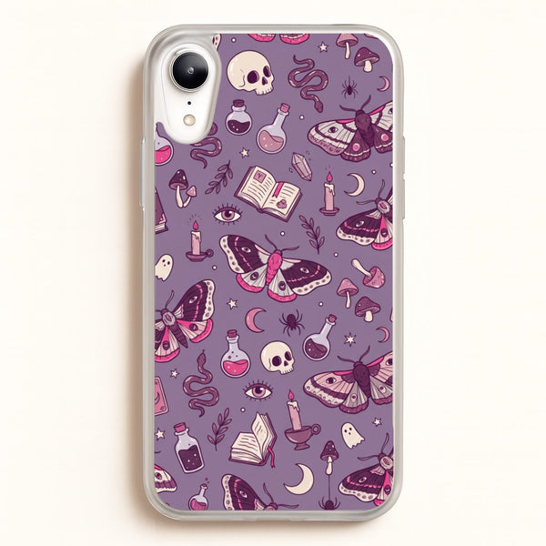 Purple Witchy Doodles Phone Case - iPhone XR / Standard