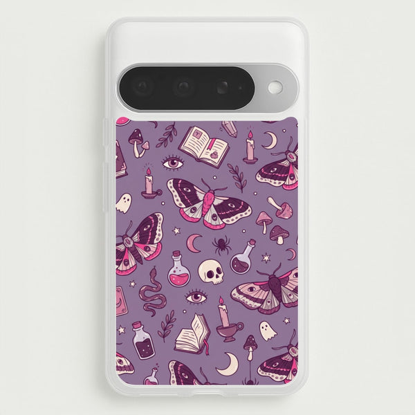 Purple Witchy Doodles Phone Case - Google Pixel 10 Pro XL / Standard