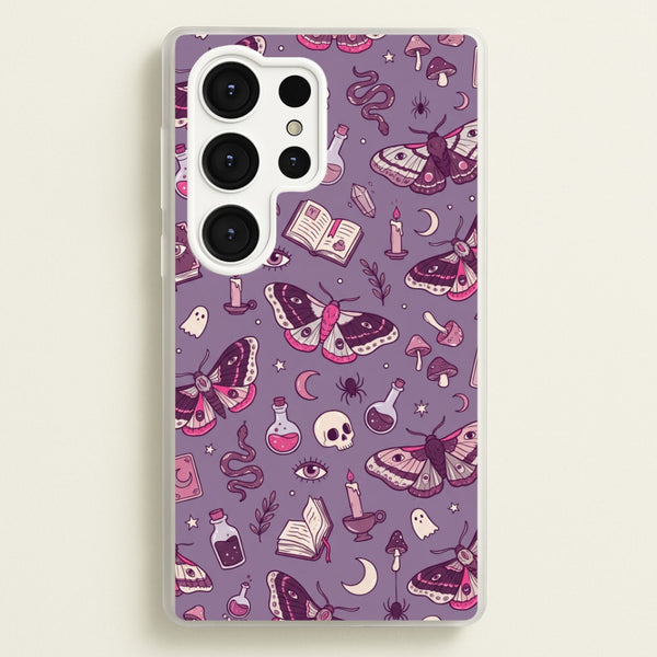 Purple Witchy Doodles Phone Case - Galaxy S25 Ultra / Standard