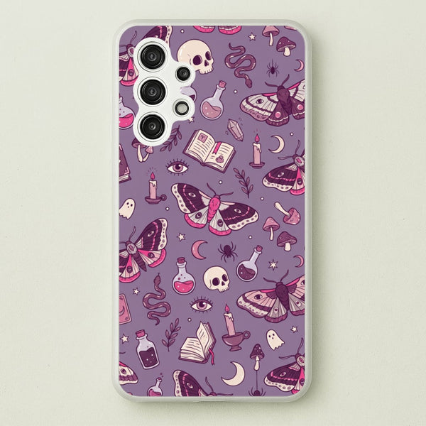 Purple Witchy Doodles Phone Case - Galaxy A13 / Standard