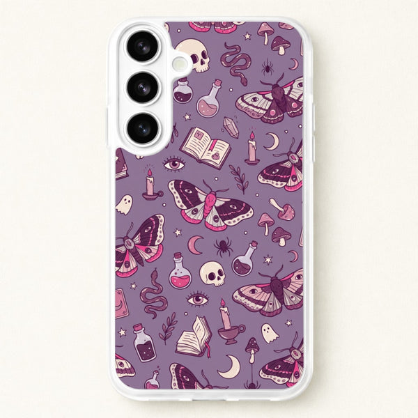 Purple Witchy Doodles Phone Case - Galaxy S26 / Standard