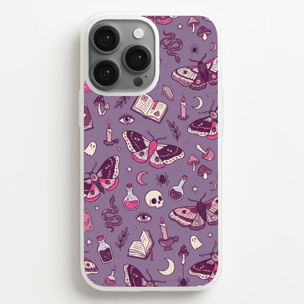 Purple Witchy Doodles Phone Case - iPhone 13 Pro / Standard