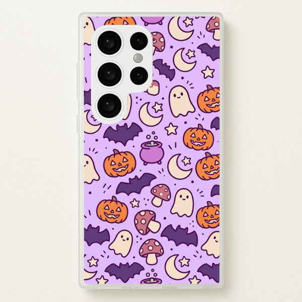 Lilac Witchy Doodles Phone Case - Galaxy S24 Ultra / Standard