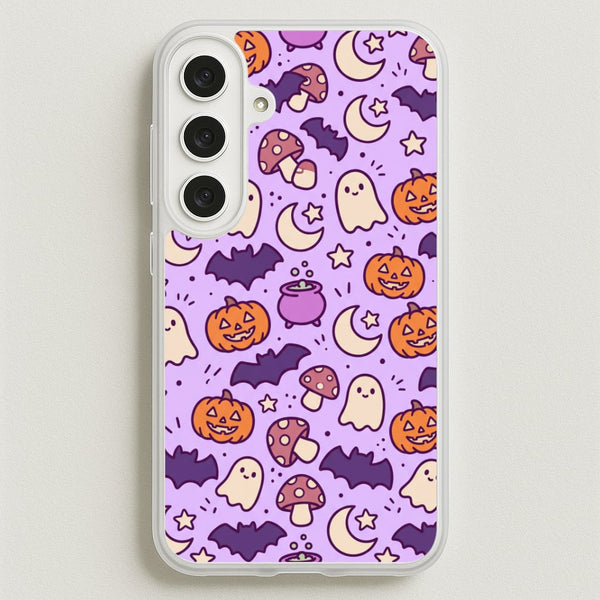 Lilac Witchy Doodles Phone Case - Galaxy S25FE / Standard