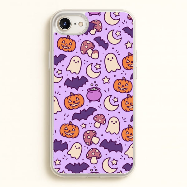 Lilac Witchy Doodles Phone Case - iPhone 6 / 7 / 8 / SE / Standard