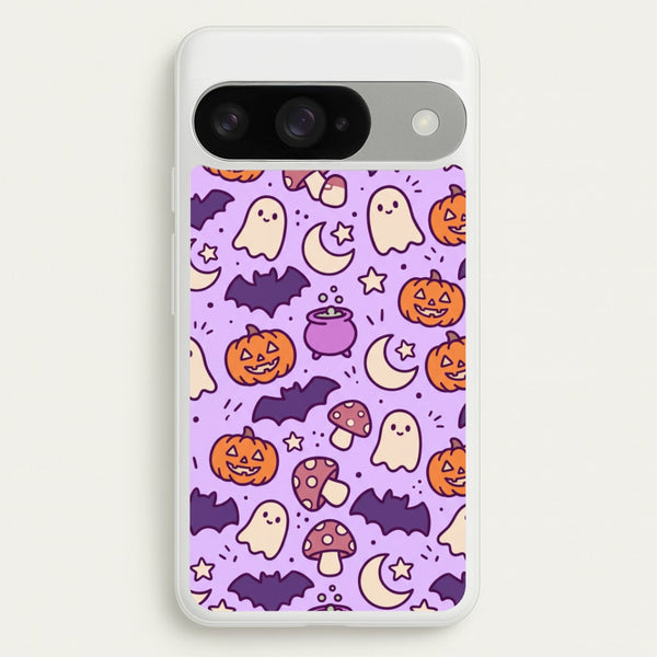 Lilac Witchy Doodles Phone Case - Google Pixel 10 / 10 Pro / Standard
