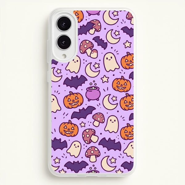 Lilac Witchy Doodles Phone Case - Galaxy S25 Edge / Standard