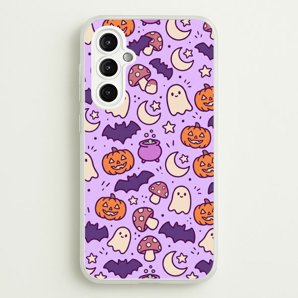 Lilac Witchy Doodles Phone Case - Galaxy A14 / Standard