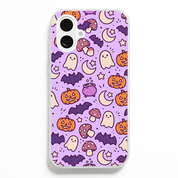 Lilac Witchy Doodles Phone Case - iPhone 16 Plus / Standard