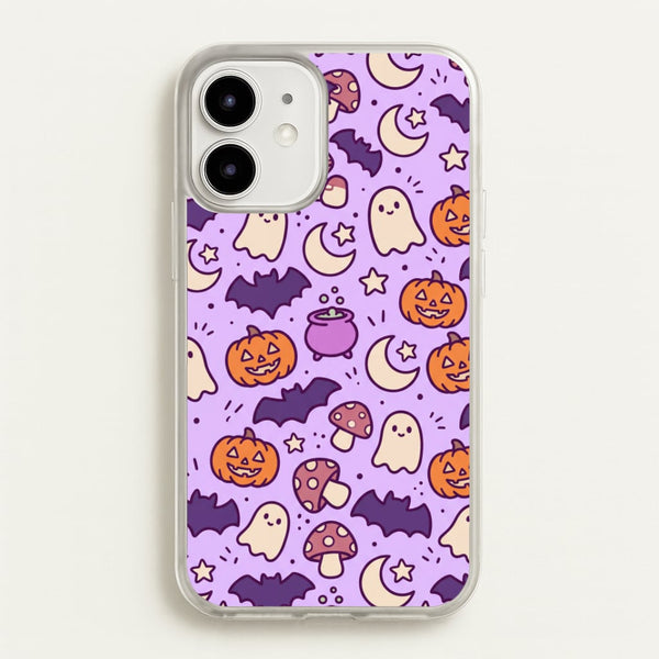 Lilac Witchy Doodles Phone Case - iPhone 12 / 12 Pro / Standard