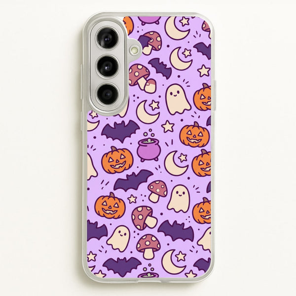 Lilac Witchy Doodles Phone Case - Galaxy A56 / Standard