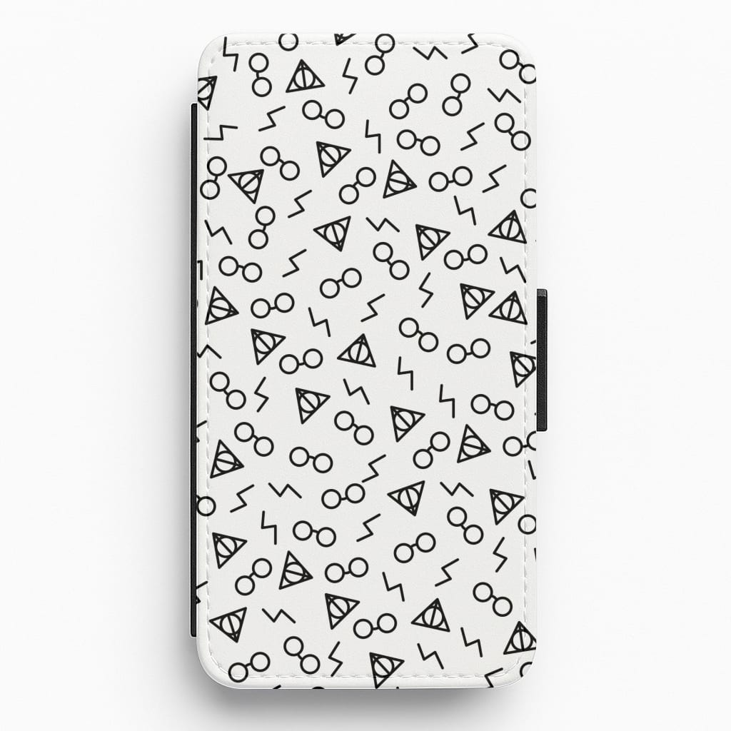 Potter Pattern Flip / Wallet Phone Case