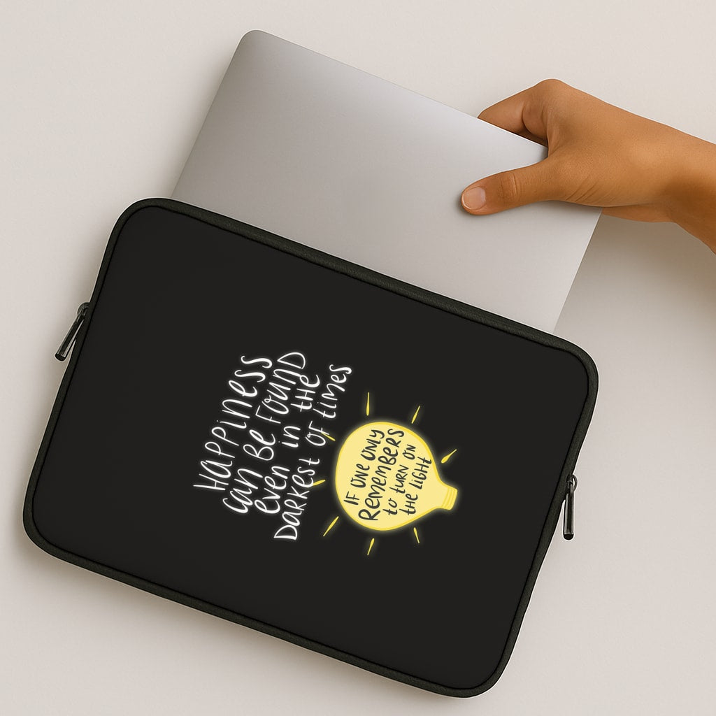Happiness Can Be Found In The Darkest of Times MacBook Case