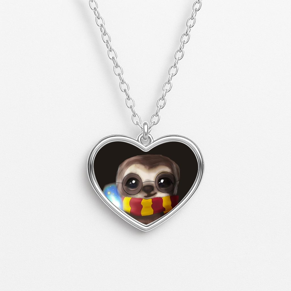 Harry Sloth Heart Necklace