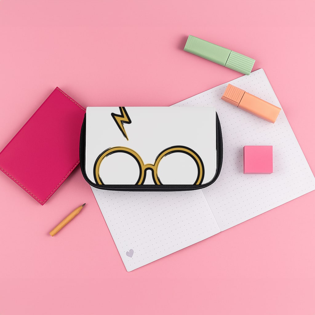 Glasses & Scar Pencil Case