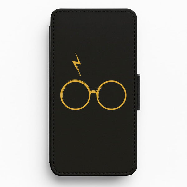Glasses & Scar Flip / Wallet Phone Case