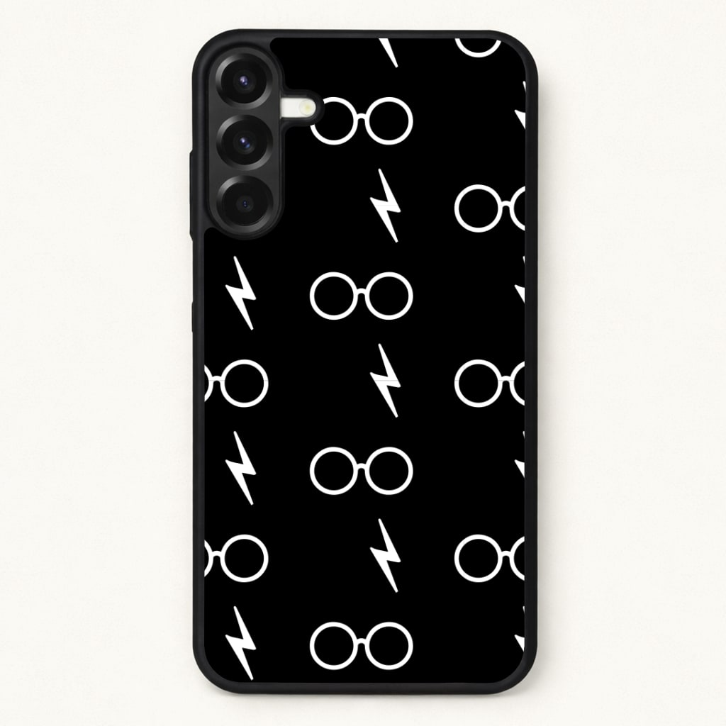 Glasses & Scar Pattern Phone Case for Galaxy A57