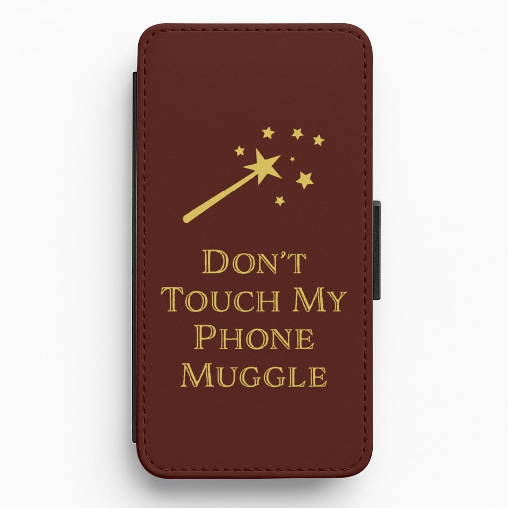 Don't Touch Muggle - Harry Potter Flip / Wallet Phone Case