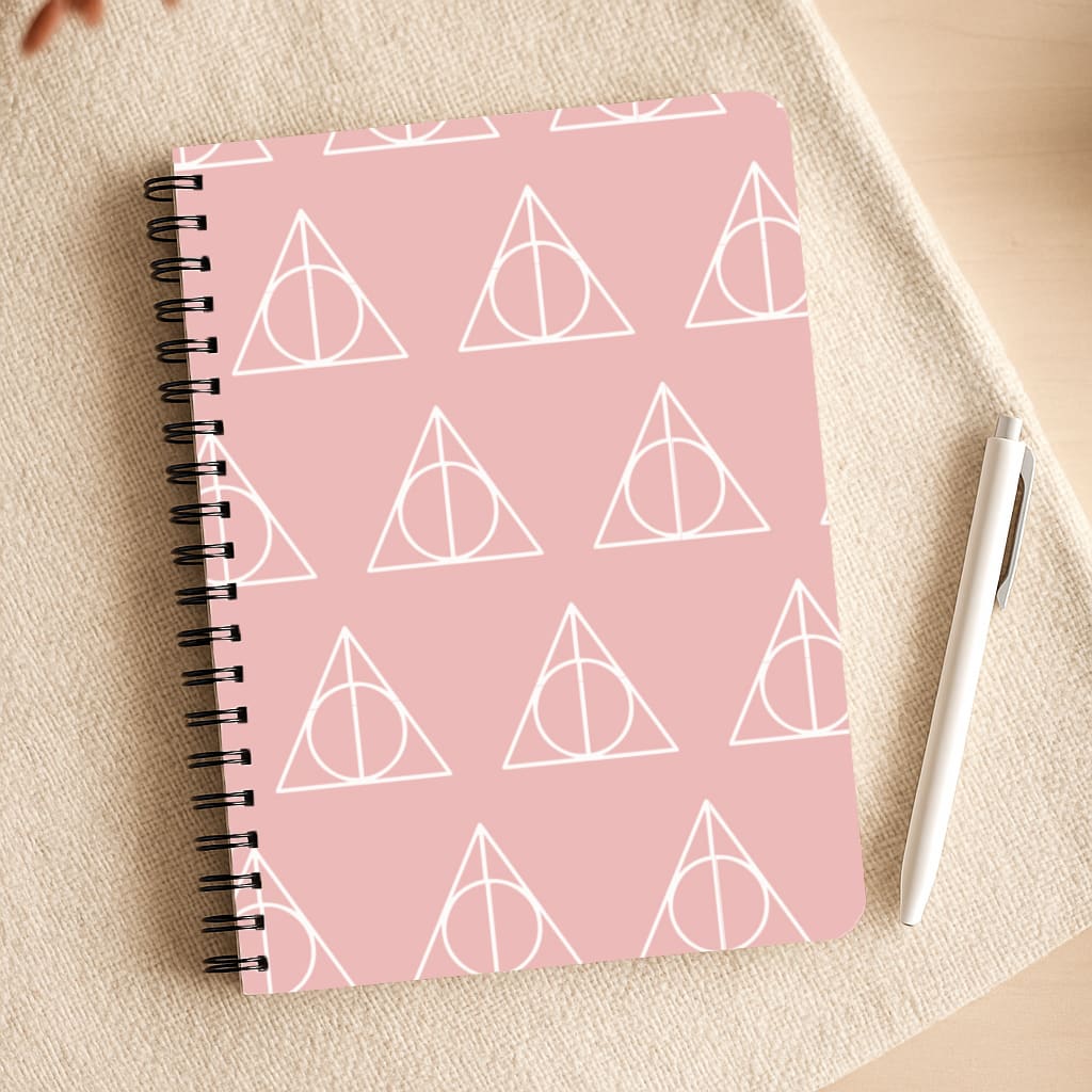 The Deathly Hallows Symbol Pattern Notepad