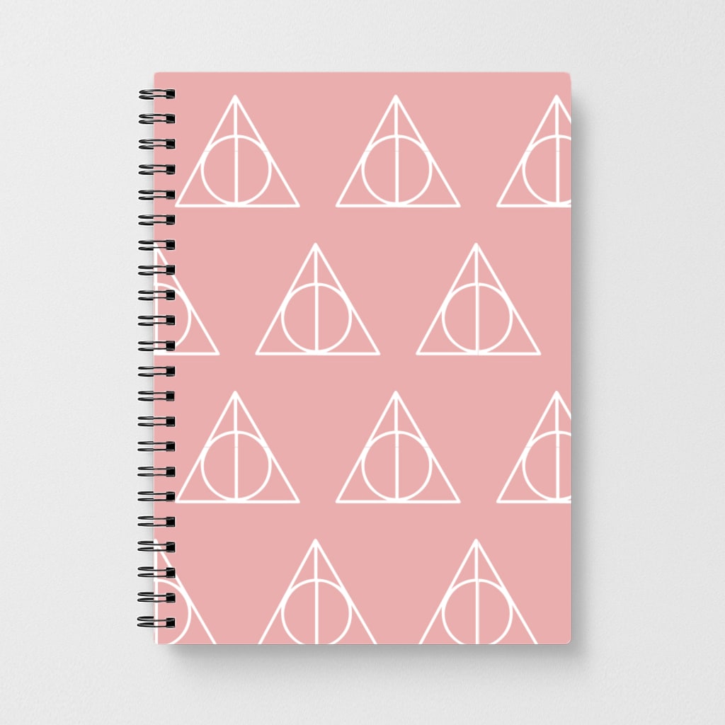 The Deathly Hallows Symbol Pattern - Harry Potter Notebook