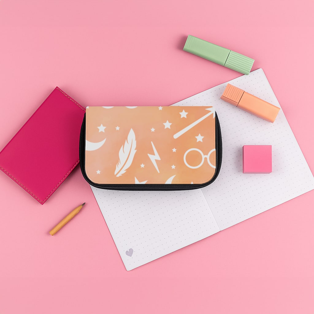 Wizard Icon Patterns Pencil Case