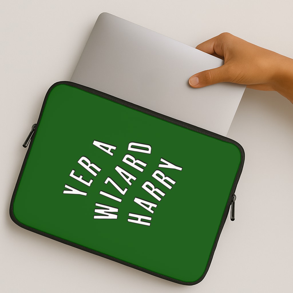 Green Yer A Wizard Harry MacBook Case
