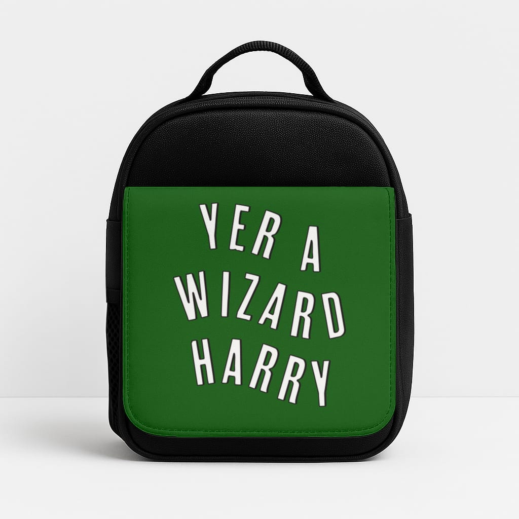 Green Yer A Wizard Harry Insulated Lunchbox