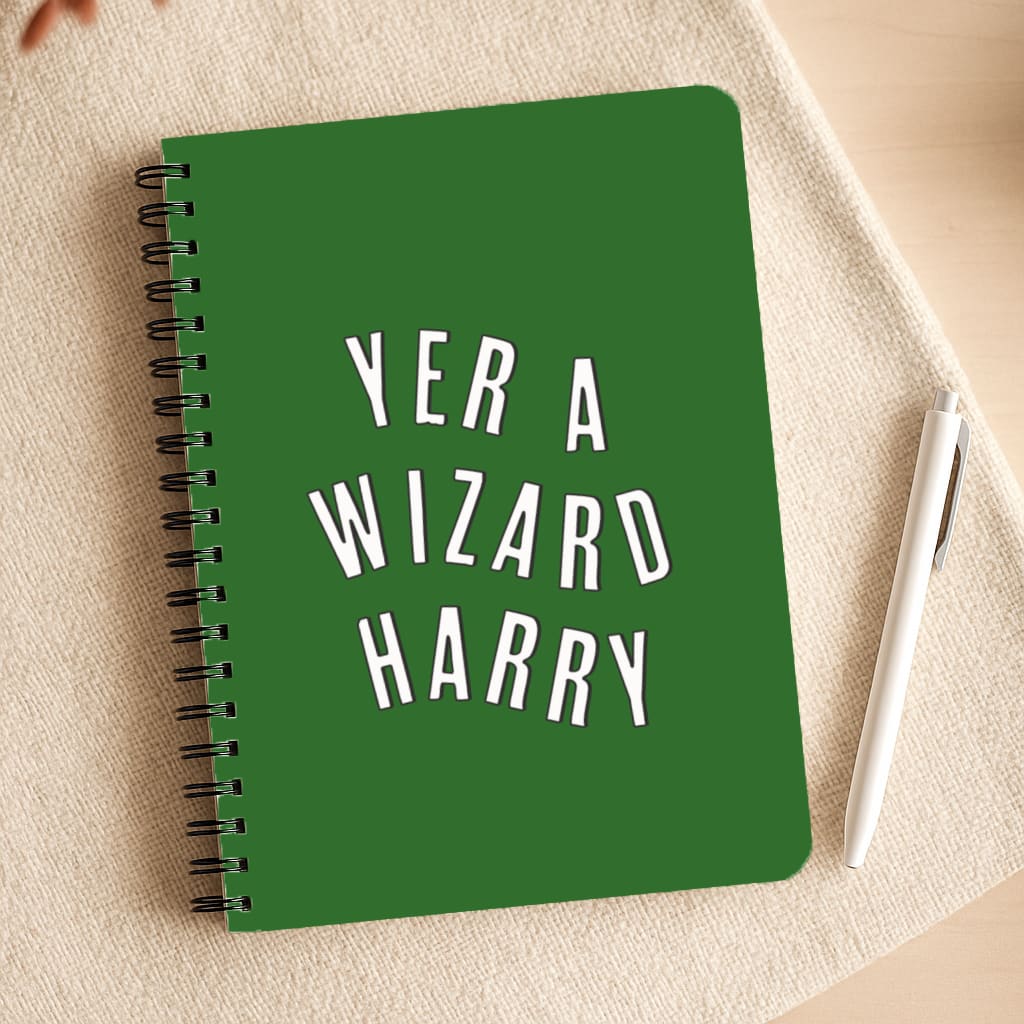Green Yer A Wizard Harry Notepad