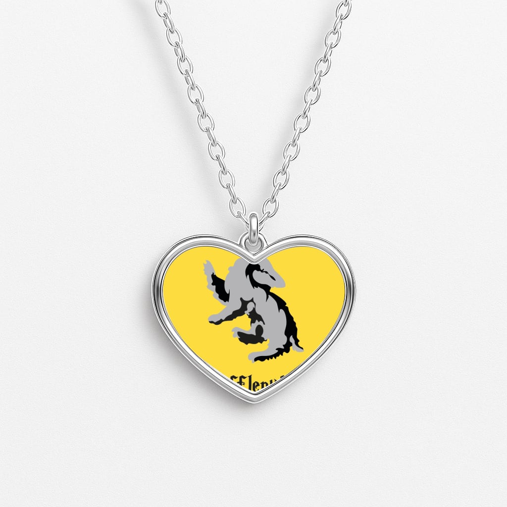 Hufflepuff Heart Necklace