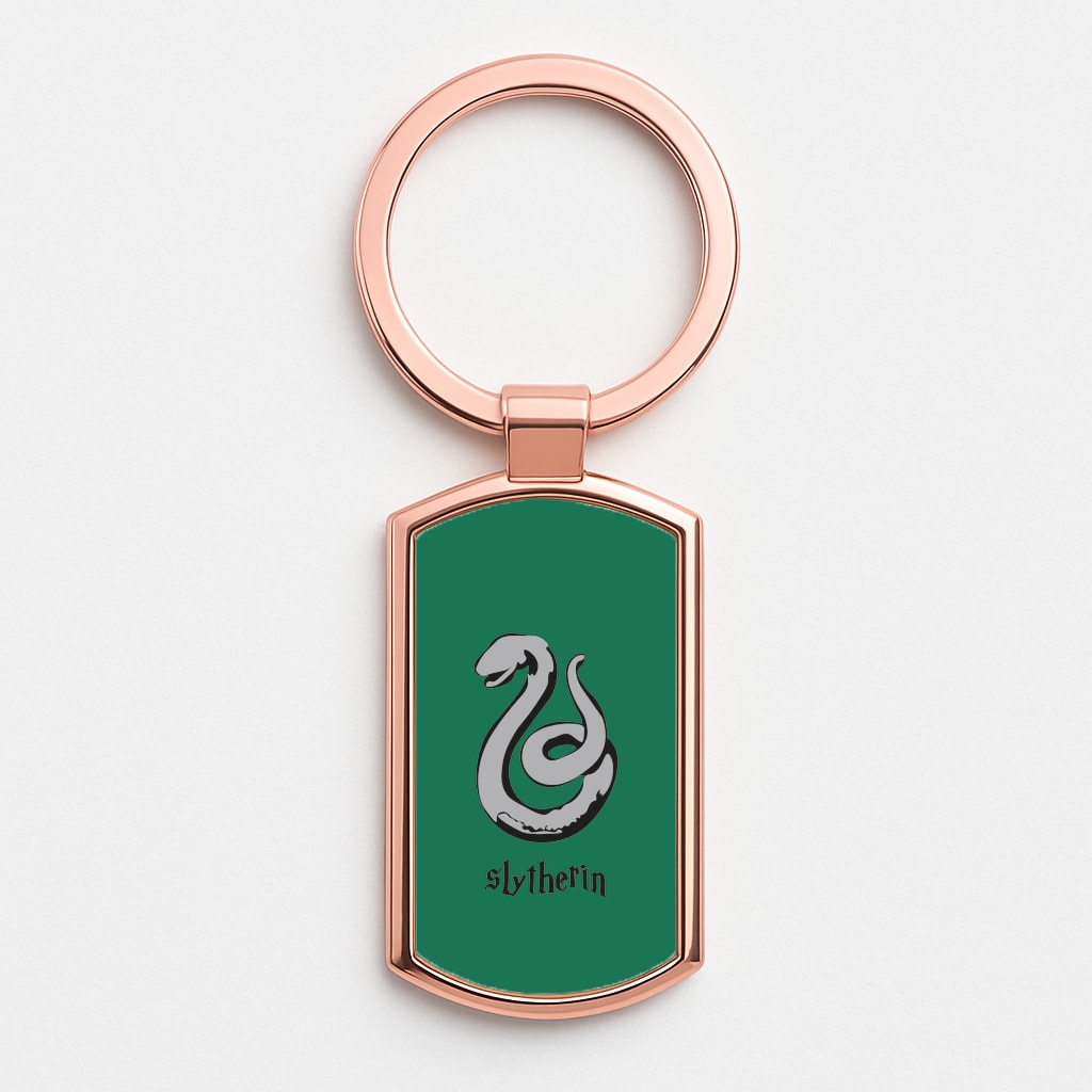 Slytherin Rose Gold Keyring