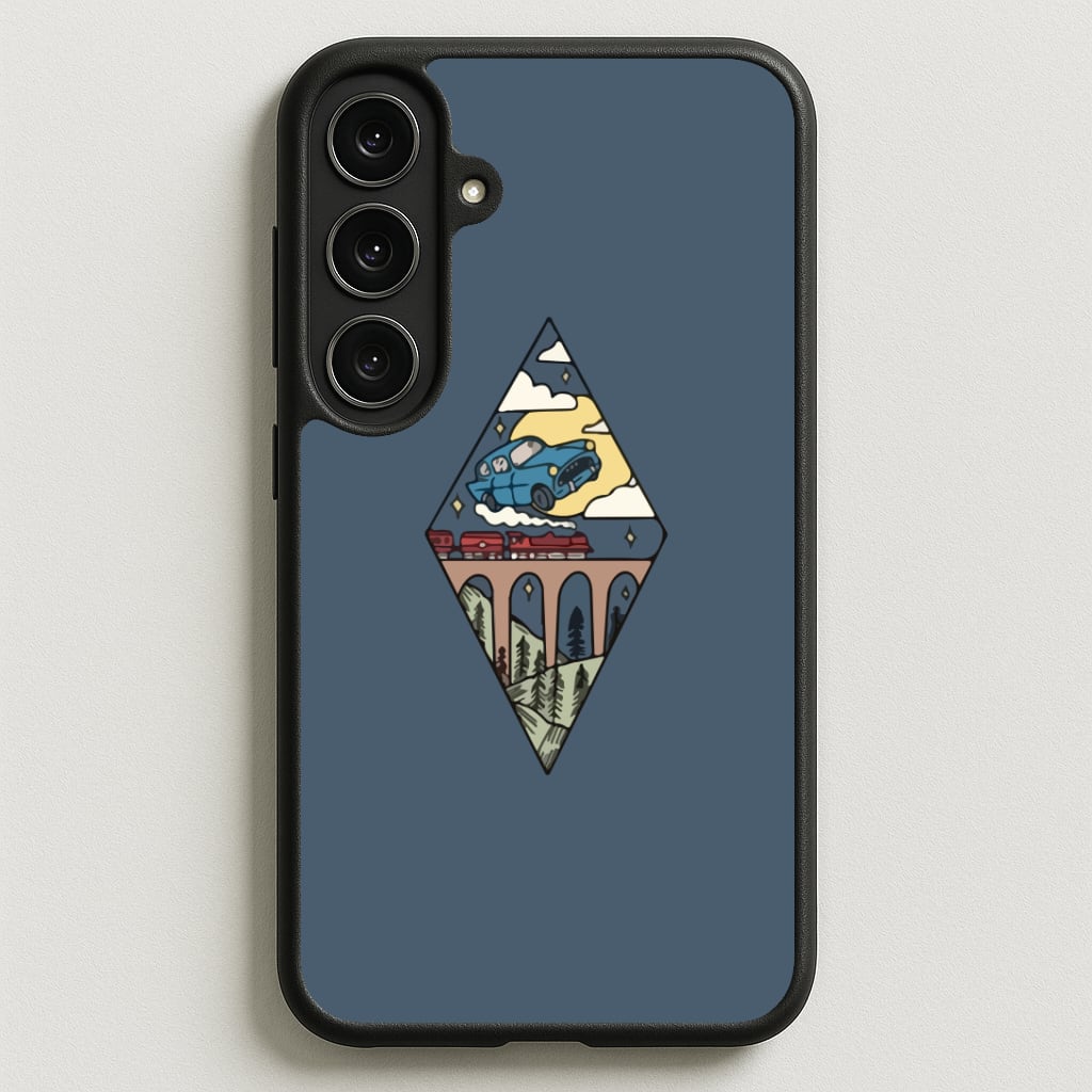 Flying Car Phone Case for Galaxy S25FE