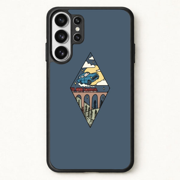Flying Car Phone Case for Galaxy S26 Ultra