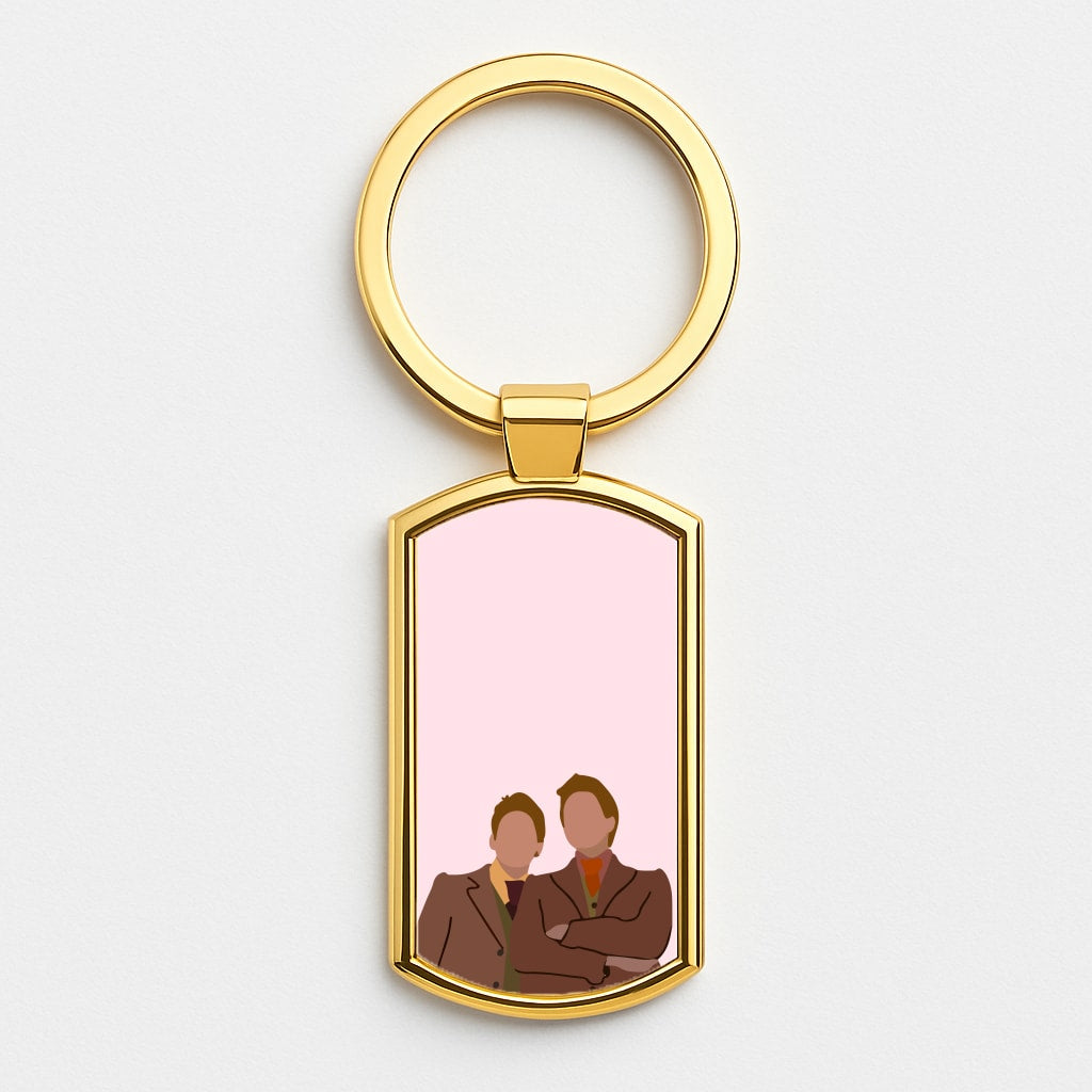 Fred And George Gold Keyring