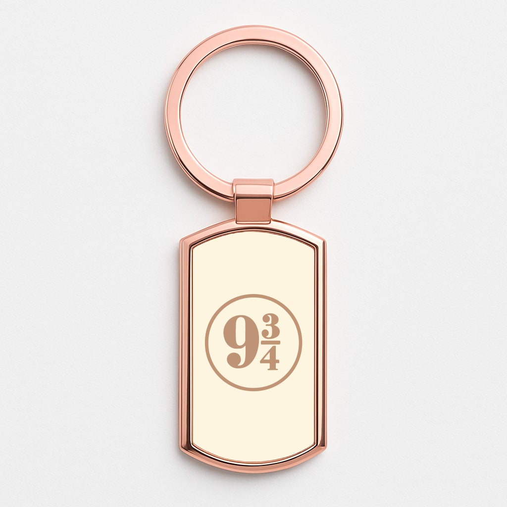 Platform Nine And Three Quaters Rose Gold Keyring