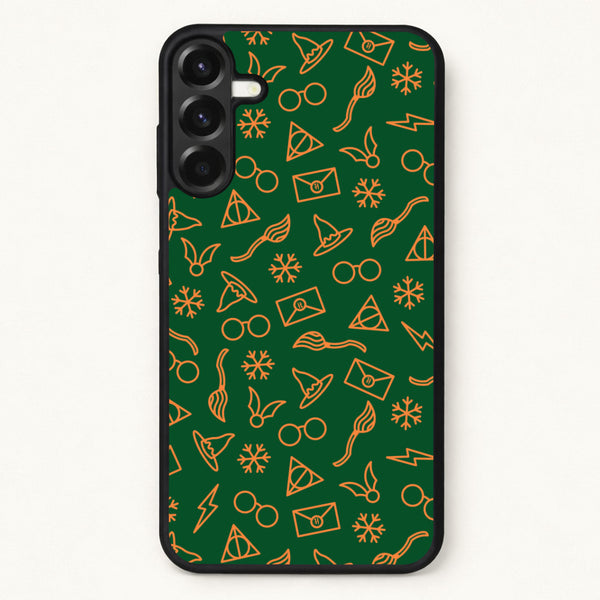 Christmas Wizard Icons Pattern Phone Case for Galaxy A37
