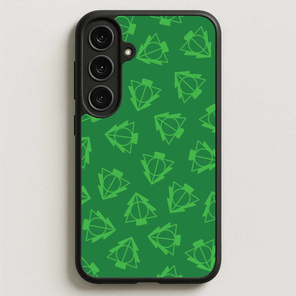 Christmas Tree Wizard Icon Pattern Phone Case for Galaxy S25FE