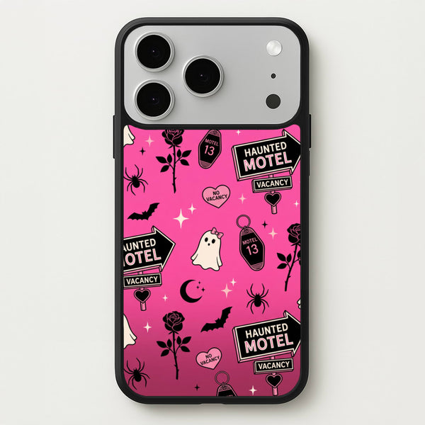 Haunted Motel Pink Phone Case - iPhone 17 Pro Max / Standard