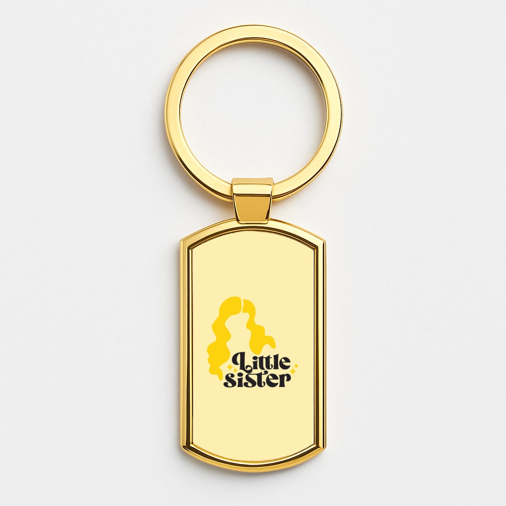 Little Sister - Hocus Halloween Gold Keyring