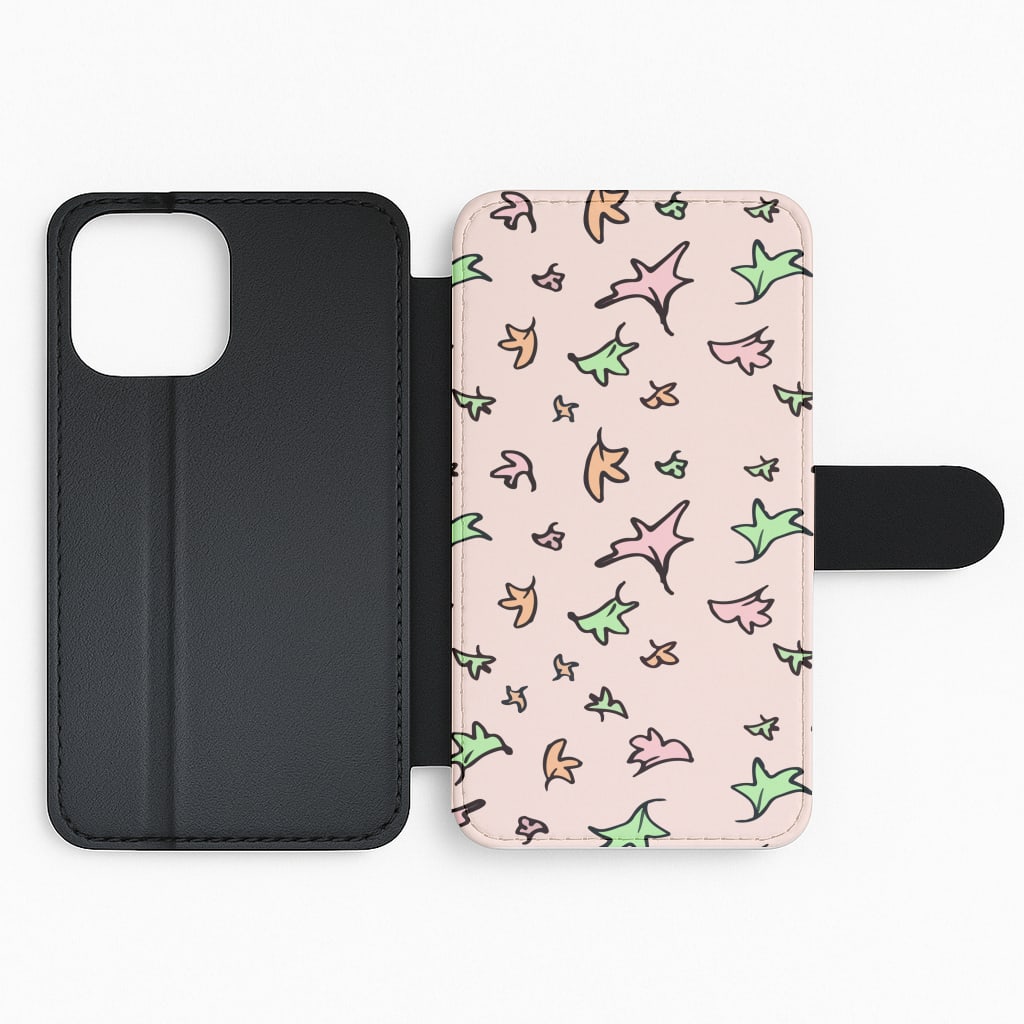 Heart Leaves Flip Phone Case