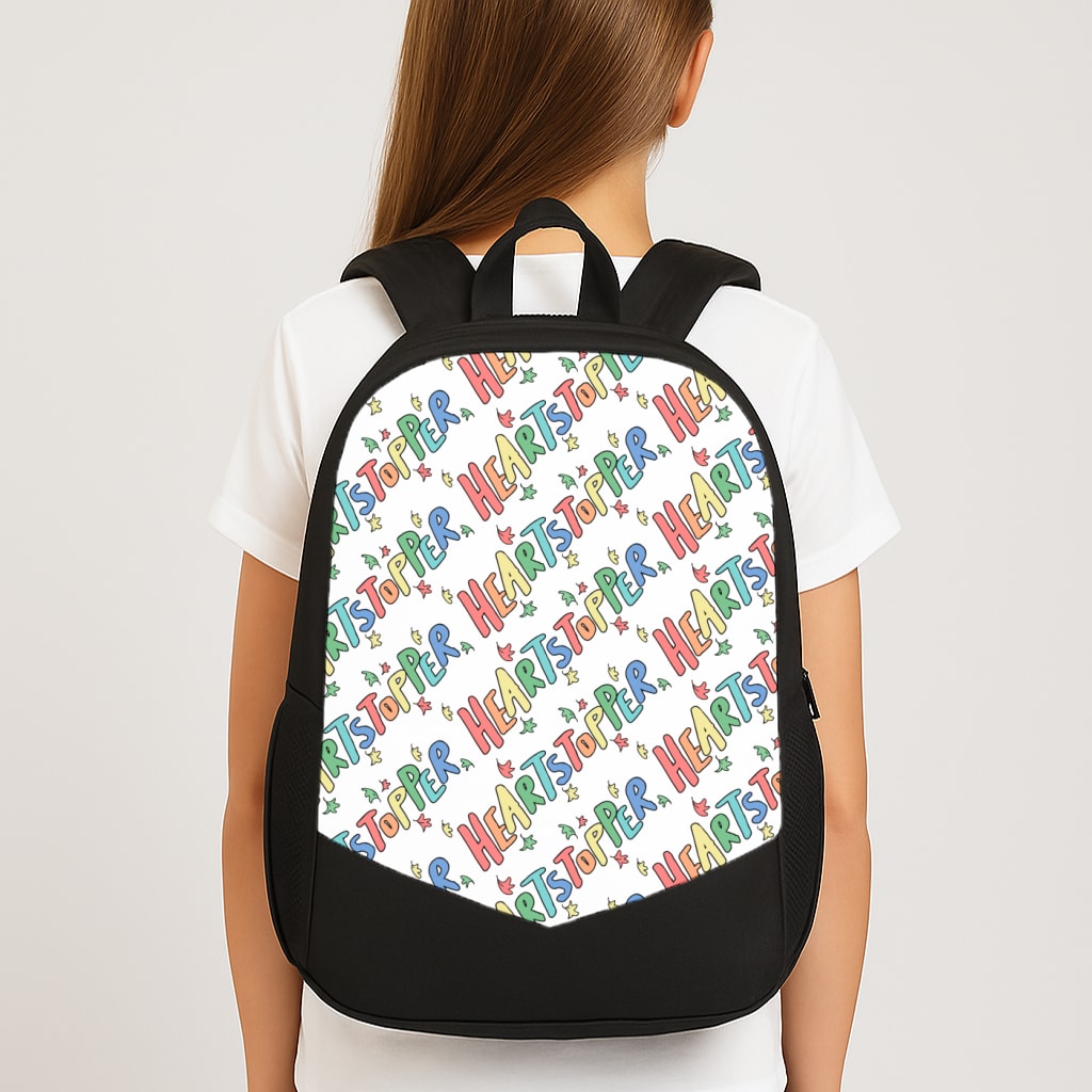 Heart Pattern Large School Bag