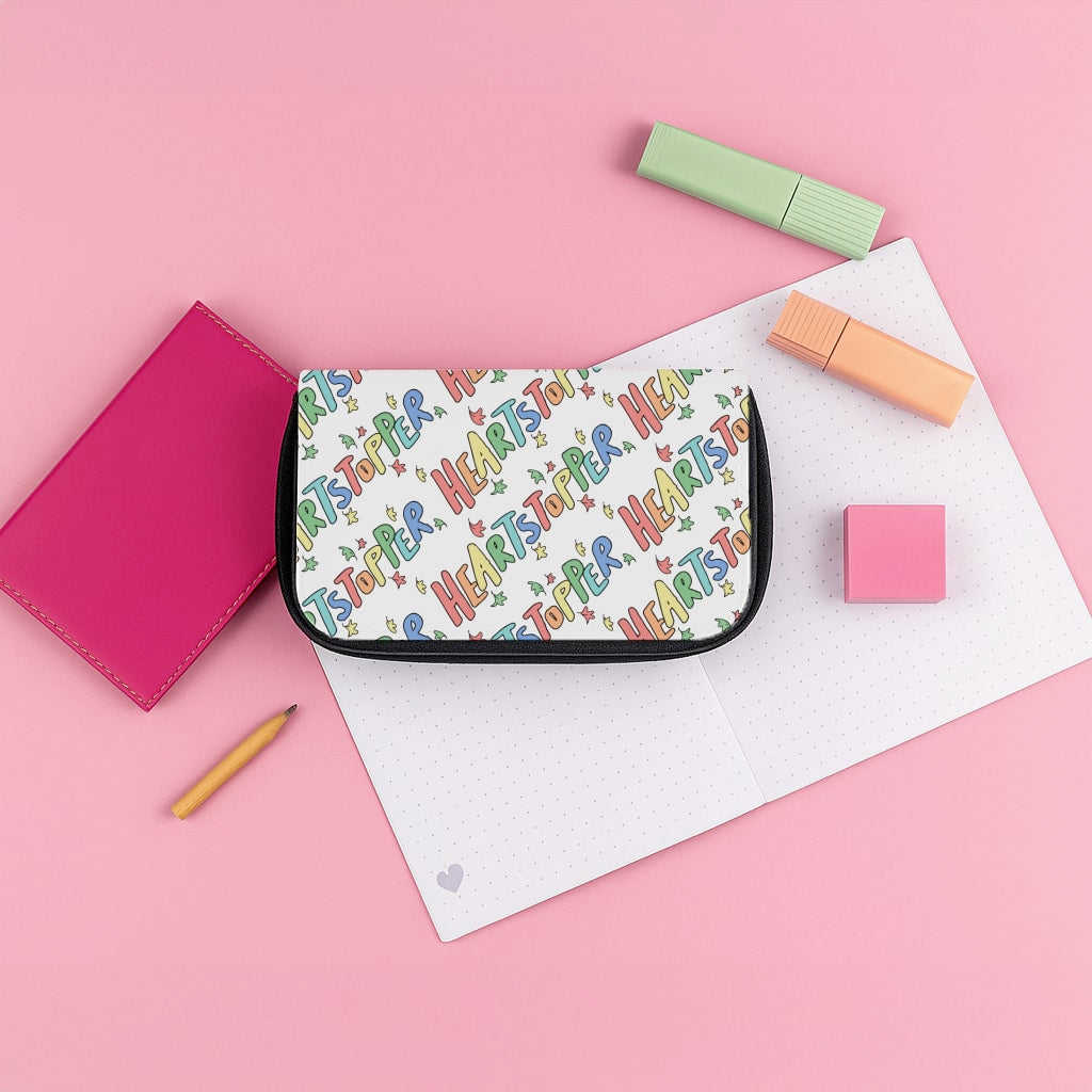 Heart Pattern Pencil Case
